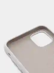 Бежевый меланж силиконовый защитный чехол на iPhone 11