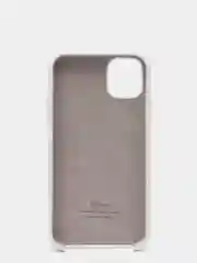 Бежевый меланж силиконовый защитный чехол на iPhone 11
