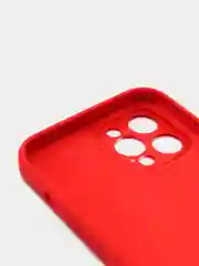 Красный силиконовый защитный чехол iphone 12 Pro Max с закрытым низом
