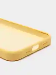 Горчичный силиконовый защитный чехол Iphone 13 Pro, с закрытым низом