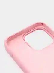 Розовый силиконовый защитный чехол Iphone 13 Pro, с закрытым низом