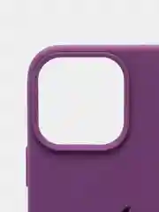 Пурпурный силиконовый защитный чехол для iPhone 13 Pro Max с закрытым низом