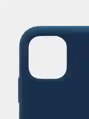 Темно-синий силиконовый защитный чехол на iPhone 11