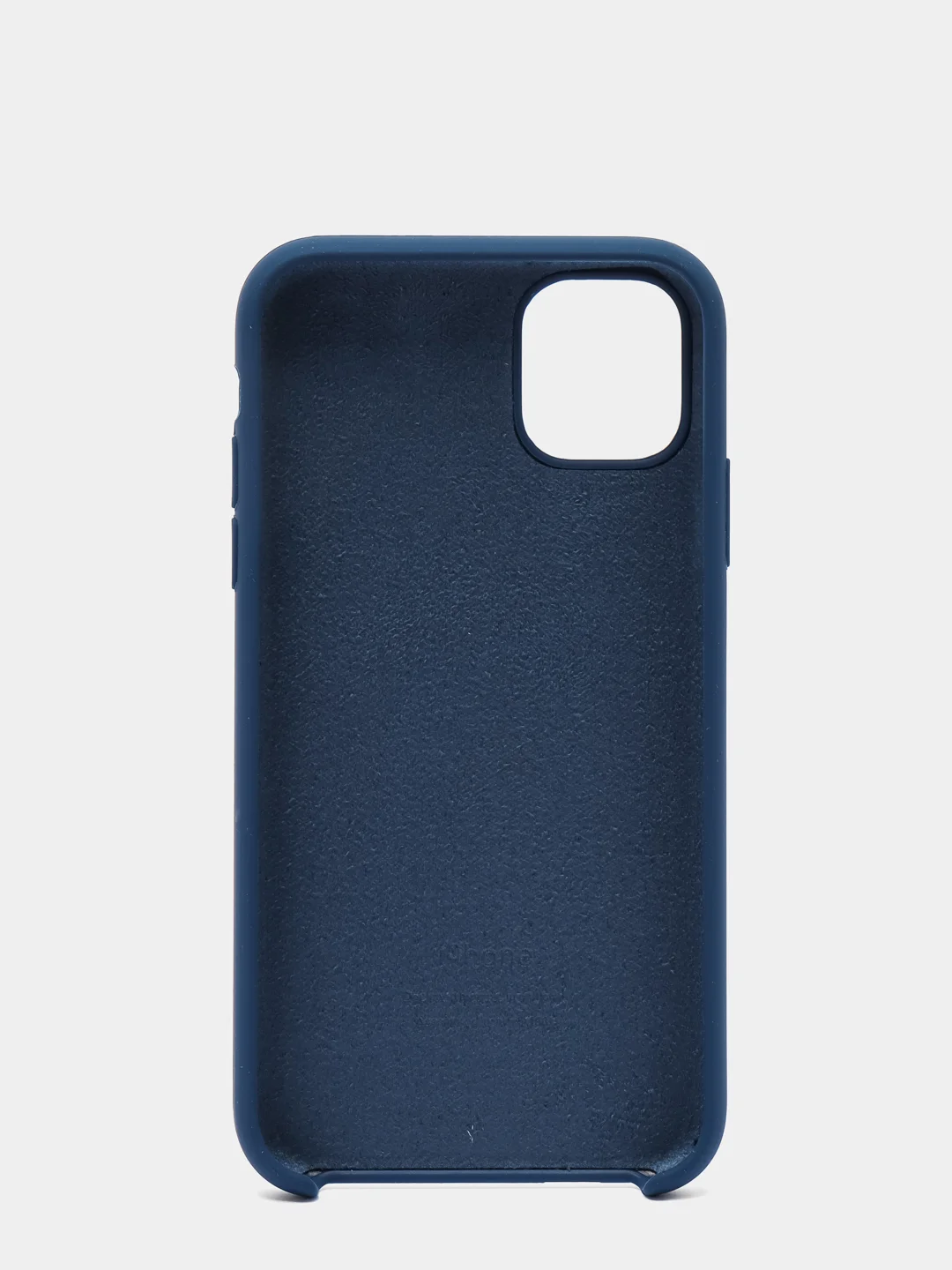 Темно-синий силиконовый защитный чехол на iPhone 11