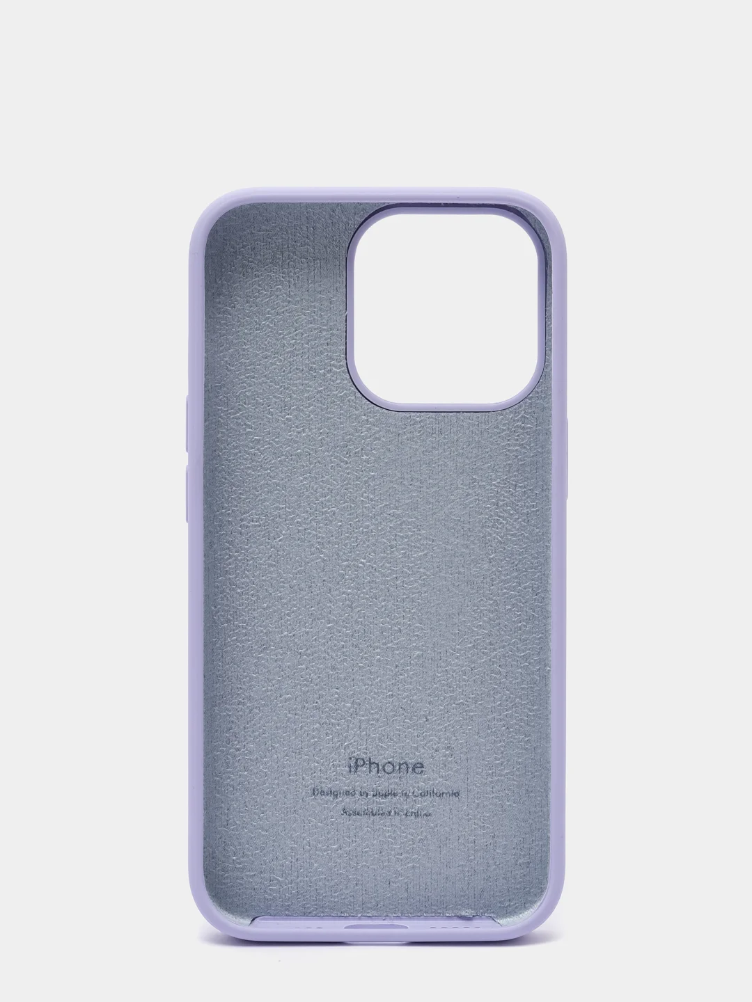 Лавандовый силиконовый защитный чехол Iphone 13 Pro, с закрытым низом