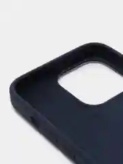 Темно-синий силиконовый защитный чехол Iphone 13 Pro, с закрытым низом