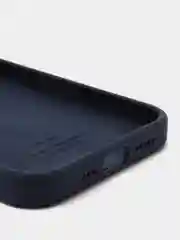 Темно-синий силиконовый защитный чехол Iphone 13 Pro, с закрытым низом