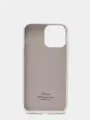 Белый силиконовый защитный чехол для iPhone 13 Pro Max с закрытым низом
