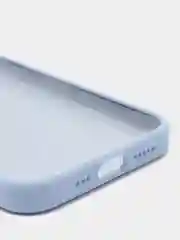Голубой силиконовый защитный чехол Iphone 13 Pro, с закрытым низом