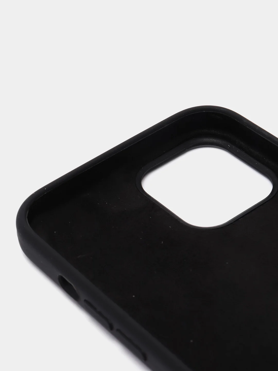 Черный силиконовый защитный чехол iphone 12 Pro Max