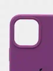 Сиреневый силиконовый защитный чехол iphone 12 Pro Max