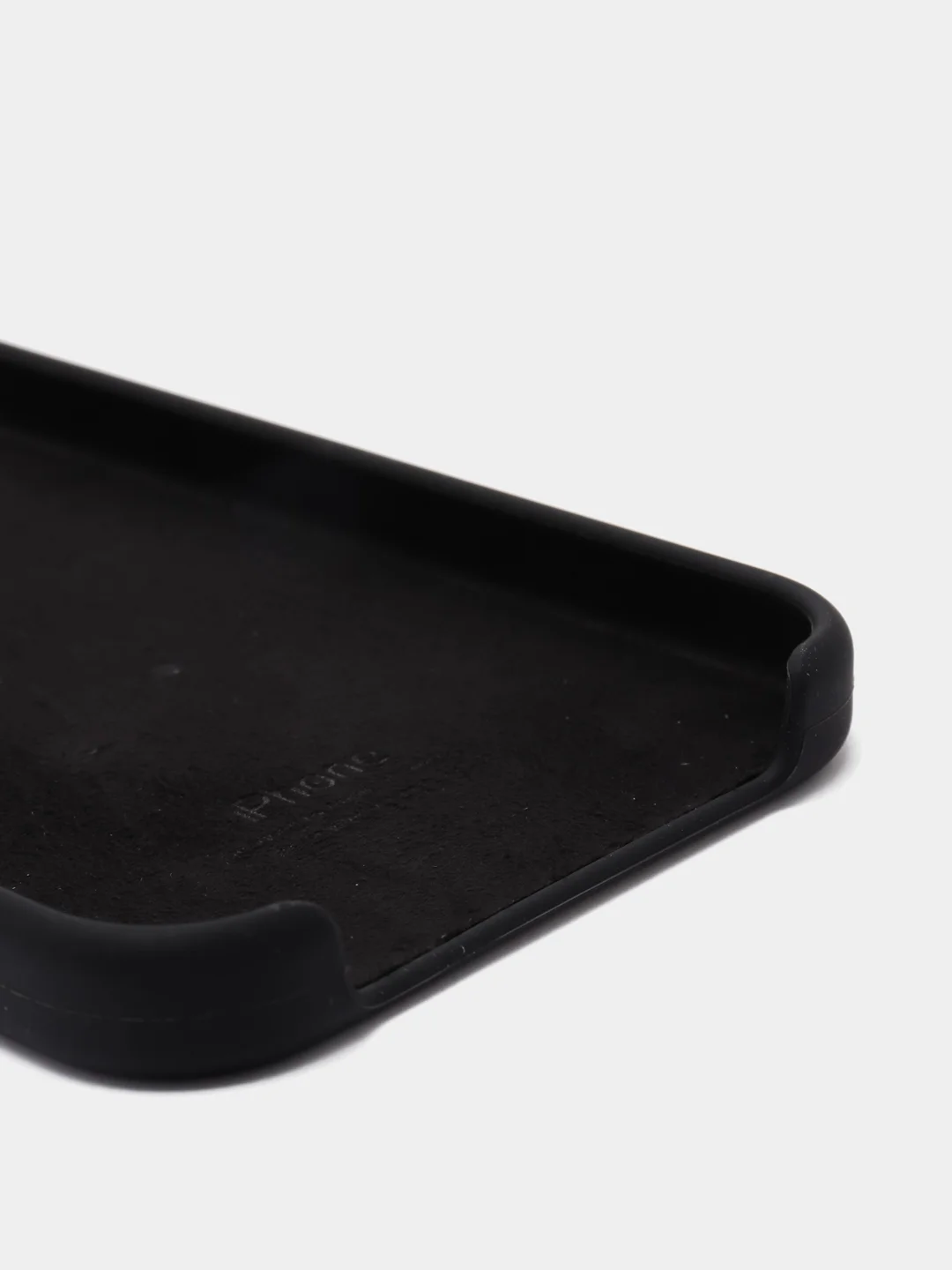 Черный силиконовый защитный чехол iphone 12 Pro Max