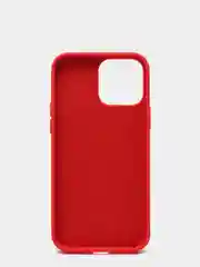 Красный силиконовый защитный чехол для iPhone 13 Pro Max с закрытым низом