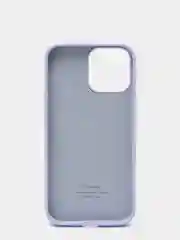Лавандовый силиконовый защитный чехол для iPhone 13 Pro Max с закрытым низом