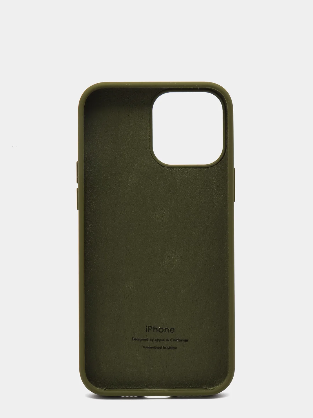 Зеленый силиконовый защитный чехол для iPhone 13 Pro Max с закрытым низом