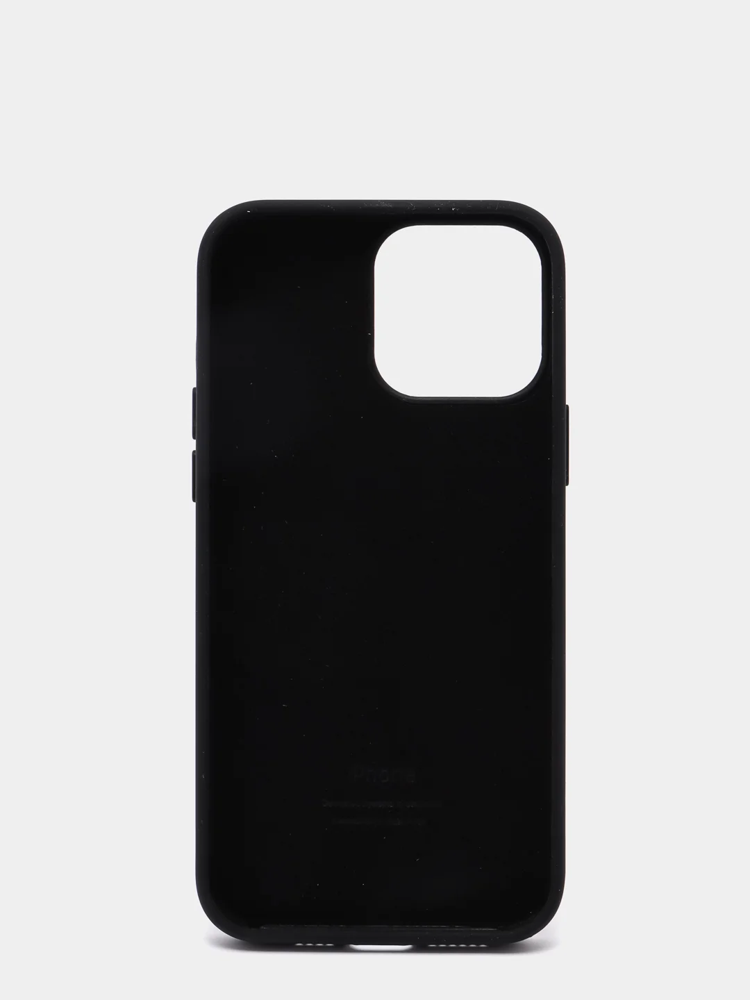 Черный силиконовый защитный чехол для iPhone 13 Pro Max с закрытым низом