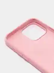 Розовый силиконовый защитный чехол для iPhone 13 Pro Max с закрытым низом