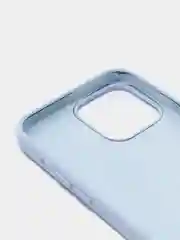 Голубой силиконовый защитный чехол для iPhone 13 Pro Max с закрытым низом