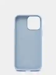 Голубой силиконовый защитный чехол для iPhone 13 Pro Max с закрытым низом