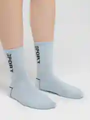 Ледяной носки женские с надписью Sports, хлопковые