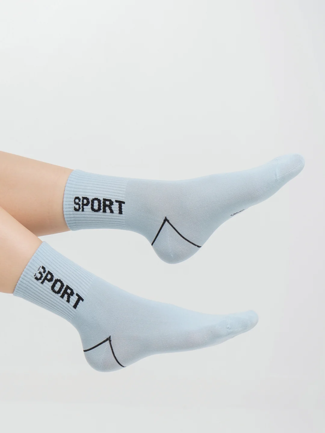 Ледяной носки женские с надписью Sports, хлопковые