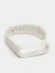 Белый ремешок для Xiaomi mi band 3, 4 силиконовый ребристый