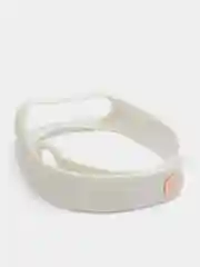 Белый ремешок для Xiaomi mi band 3, 4 силиконовый ребристый