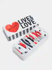 Белый набор носков KAFTAN  I love u