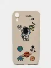 Белый силиконовый чехол для айфон iPhone 13, чехол с космонавтом