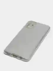 Серебряный чехол блестящий для Samsung A51