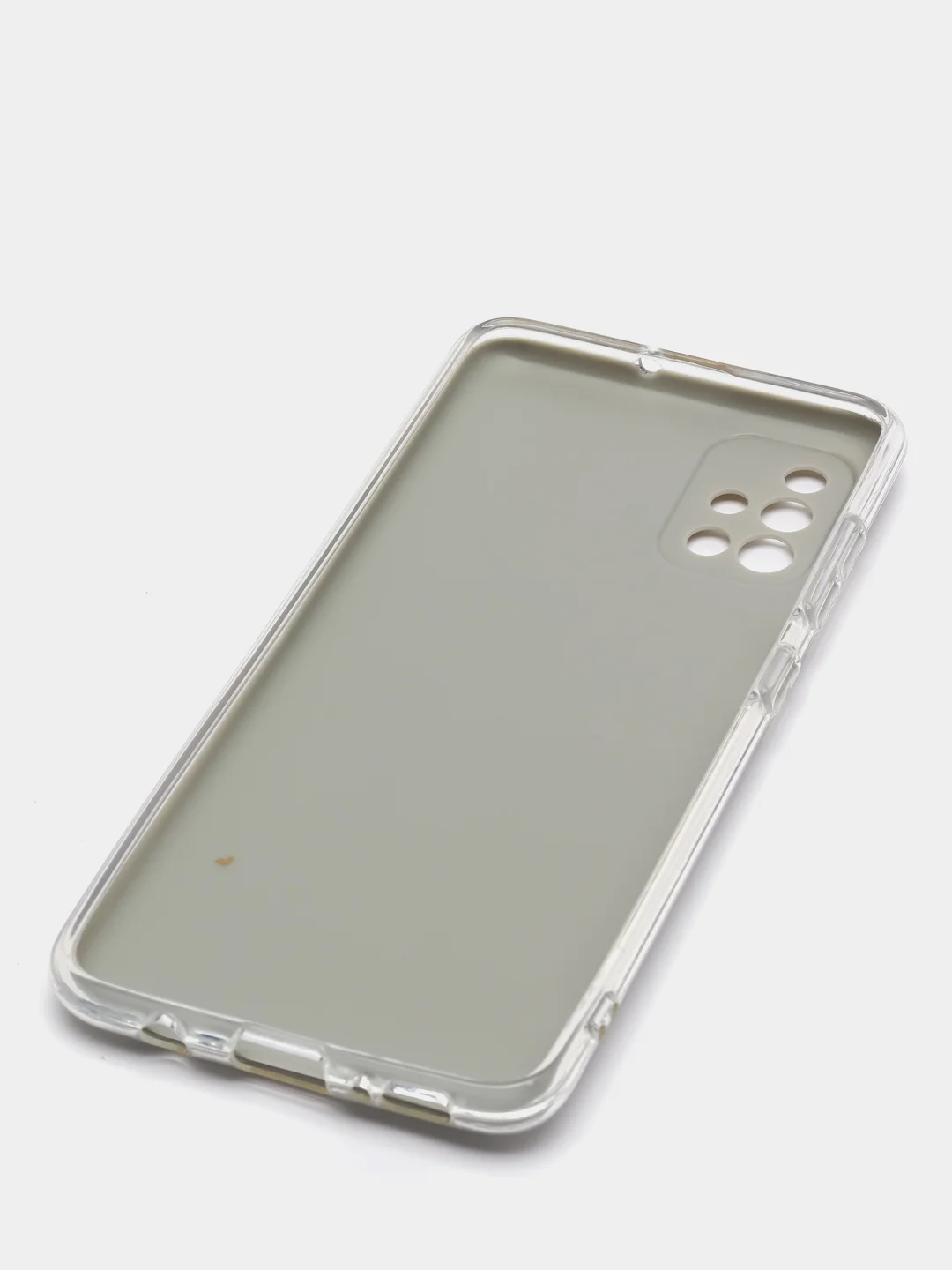 Серебряный чехол блестящий для Samsung A51