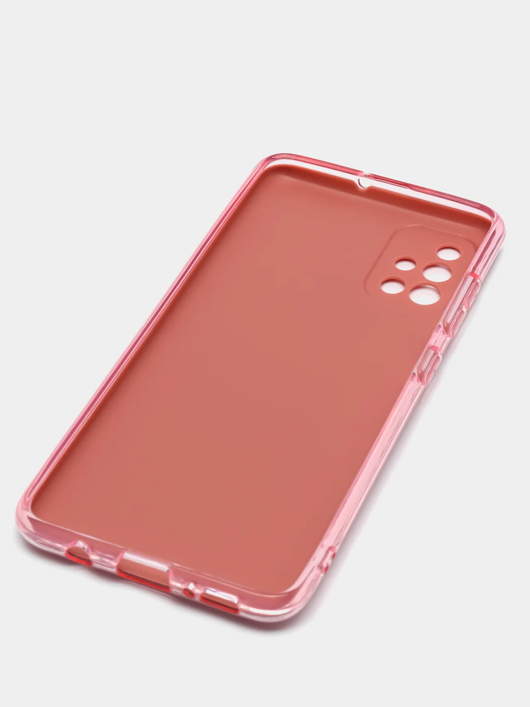 Розовый чехол блестящий для Samsung A51