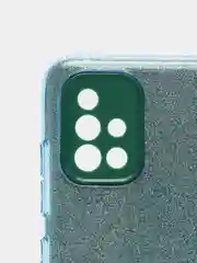 Бирюзовый чехол блестящий для Samsung A51