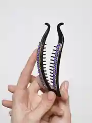 Сиреневый заколки "краб"