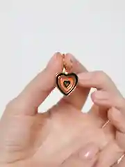 Медный серьги женские "Сердце"