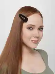 Черный заколка зажим для волос с жемчугом клик клак