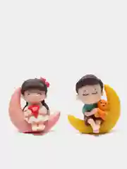 Синий меланж ароматизатор фигурки "kiss"