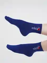 Синий носки цветные