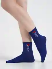 Синий носки цветные