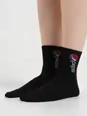 Черный носки цветные