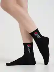 Черный носки цветные