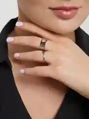 Оливковый парные кольца с бабочкой, с сердцем, любовь/Love, пламя 2 штуки в наборе
