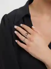 Оливковый парные кольца с бабочкой, с сердцем, любовь/Love, пламя 2 штуки в наборе