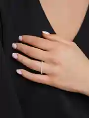 Кольцо переплет Amore store, цвет серебро