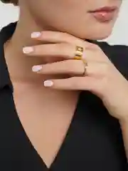 Кольца со звездой, парные, 2 штуки