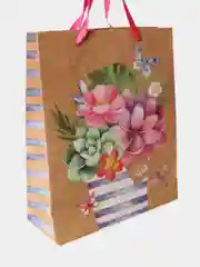 Подарочный пакет крафтовый, с рисунком