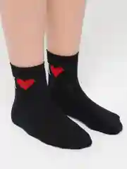 Черный носки женские "I love", хлопок