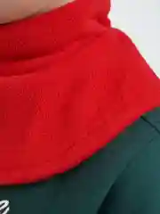 Красный флисовая манишка детская / манишка двухсторонняя / снуд детский / шарф зимний