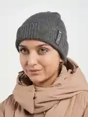 Угольный шапка двухслойная "Лофт" женская мужская