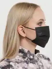 Маска медицинская черная 5 штук